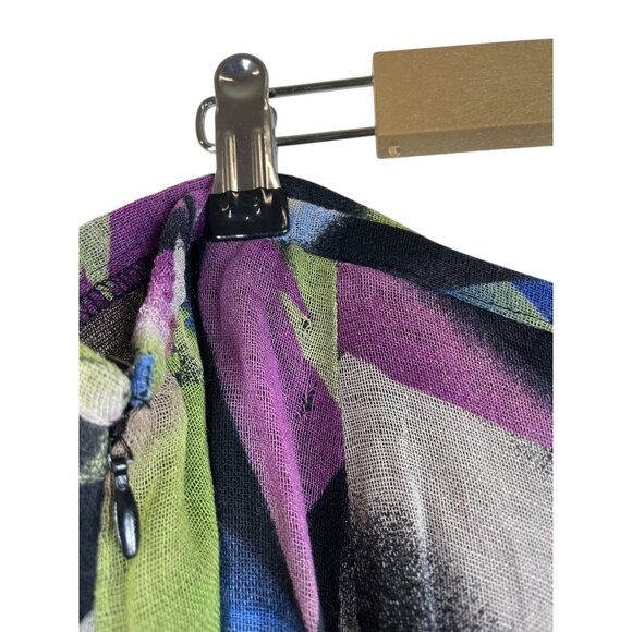 Jones New York 22W Pleated Midi Skirt Abstract Multicolor Print - Picture 5 of 9